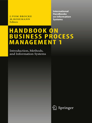cover image of Handbook on Business Process Management 1
